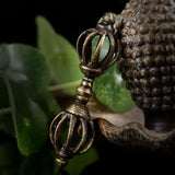 Tibet Dorje Amulet for Man Brass Vajra Droje 75mm