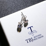 Round 4mm Natural Ethiopia Opal Earrings 925 Sterling Silver