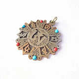 Tibetan Six Words OM Mantra Amulet Pendant for Men