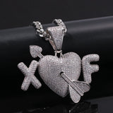 TBTK Bubble Extra Fine Arrow Heart Pendant Necklace Romantic Gift