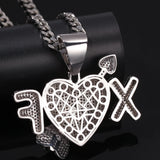 TBTK Bubble Extra Fine Arrow Heart Pendant Necklace Romantic Gift