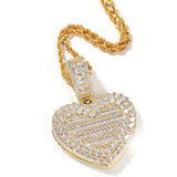 Heart Shape Photo Locket Frame Pendant Engraved Name Memory Jewelry Couple Gift