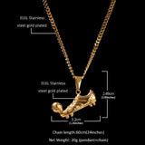 TBTK Football Shoes Soccer Ball Pendant Necklace for Men