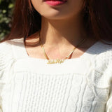 TBTK Snake Chain Name Necklace Personalized Stainless Steel Letters Choker