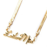TBTK Snake Chain Name Necklace Personalized Stainless Steel Letters Choker