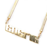 TBTK Snake Chain Name Necklace Personalized Stainless Steel Letters Choker