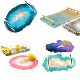 3Pcs Fruit Tray Mold DIY Resin Silicone Cake Coaster Geode Cup Holder Mould