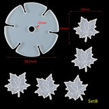 6pcs Wine Rack Silicone Mold for Resin Leaf Coaster