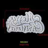 TC120 Christmas Resin Mold Silicone DIY Crystal Epoxy Mould Decor Jewelry Craft