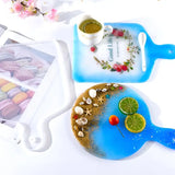 Square Circular Handle Tray Resin Molds Set