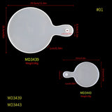 Fruit Tea UV Epoxy Handle Tray Plate Coaster Silicone DIY Molds