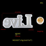 Live Love Home Family Resin Mold Letter With Foil Sets