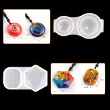 4Pcs Organ Silicone Pendant Mold Jewelry Organizer Moldes De Silicona 3d DIY Cra