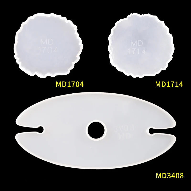 3Pcs Set DIY Irregular Wine Rack Silicone Molds Wine Shelf Cup Pad Moulds