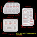 DIY Keychain Pendant Silicone Mold Set for Epoxy Resin Jewelry Making