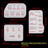 DIY Keychain Pendant Silicone Mold Set for Epoxy Resin Jewelry Making