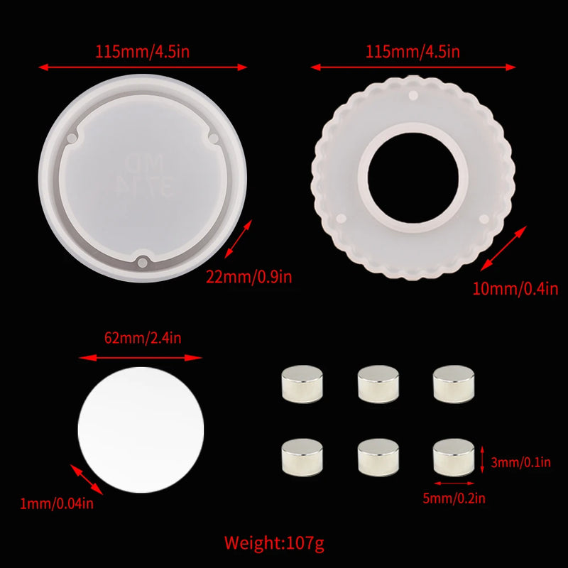 Eyelashes Tray Resin Silicone Mold for Jewelry Making