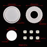 Eyelashes Tray Resin Silicone Mold for Jewelry Making