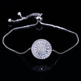 Crystal Bracelet Adjustable Pull Handle Women Jewelry