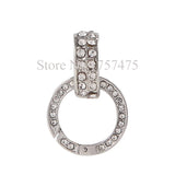 10Pcs Mixed Cz Crystal Spring Clasp for Floating Memory Locket Pendants