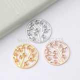 10pcs 1.2mm Wintersweet Coin for Steel Coin Keeper Pendant