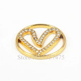 10pcs 22mm Heart Window Plates Charms for Memory Locket Mother's