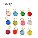 120pcs 12 Colors Acrylic Birthstone Charms for Bracelet Bangles