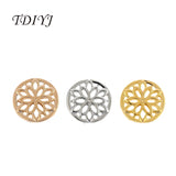 12Pcs Baroque Flower Charms for Leather Wrappable Bracelet Women Jewelry