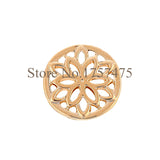 12Pcs Baroque Flower Charms for Leather Wrappable Bracelet Women Jewelry