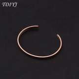 5MM ID Stainless Steel Engraving Open Bangle Bracelet