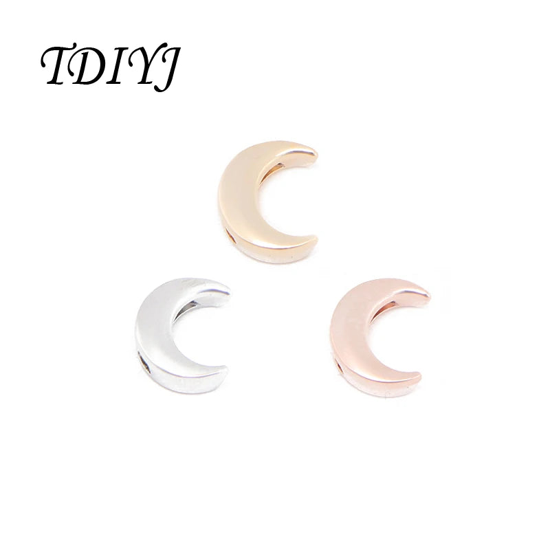 Moon Slide Charms for Keeper Bracelet Keys, 6pcs/lot