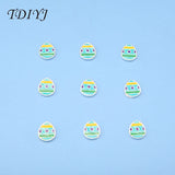 20pcs Easter Egg Floating Charms for Living Glass Memory Locket