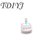 Birthday Cake Keeper Charms for Mesh Bracelet Women Jewelry