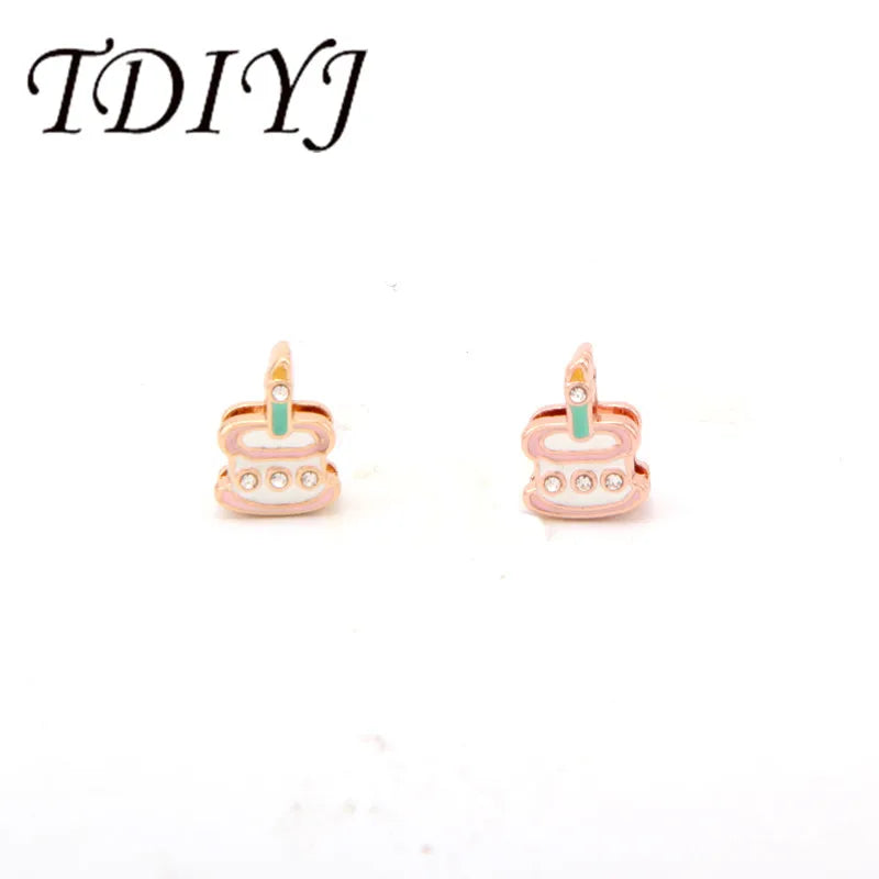 Birthday Cake Keeper Charms for Mesh Bracelet Women Jewelry