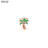 Summer Beach Coconut Tree Keeper Charms for Mesh Keeper Bracelet