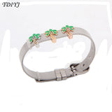 Summer Beach Coconut Tree Keeper Charms for Mesh Keeper Bracelet
