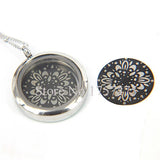 22mm Big Flower Steel Locket Plates for 30mm Memory Locket 20pcs