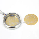 22mm Big Flower Steel Locket Plates for 30mm Memory Locket 20pcs