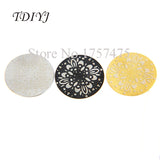 22mm Big Flower Steel Locket Plates for 30mm Memory Locket 20pcs