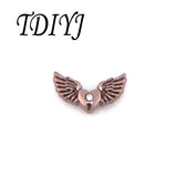 Metal Angel Wings Slide Charms for 10mm Mesh Keeper Bracelets
