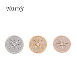 Coin Deluxe 33mm Disc with Crystals for 35mm Pendant 6pcs/lot