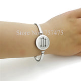 Stainless Steel Arrow Aromatherapy Oil Diffuser Bangle Bracelet