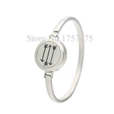 Stainless Steel Arrow Aromatherapy Oil Diffuser Bangle Bracelet