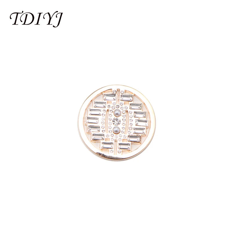 Vintage Curls Crystal Coin Disc for Pendant Necklace Women