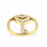 22mm Heart Key Window Plates Floating Charms for Memory Locket