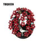 Vintage Metal Pin Jewelry Pearl Shell Bird Brooch for Women