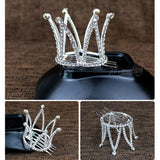Mini Round Tiara Crown Hair Comb for Kids Girls