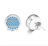 TE1 Silver Zirconia Drop Earrings Clear CZ