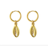 TE5 Zircon Women Earrings Star Moon Drop Piercing Earrings