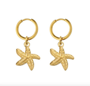 TE5 Stainless Steel Earrings for Women Animal Clover Flower Cat Bird